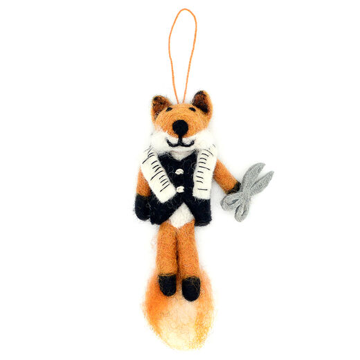 Fox tailor felt decoration